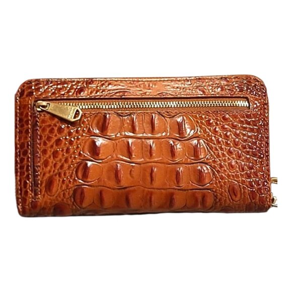 Brahmin Preloved Pecan Suri Melbourne Wallet - Picture 2 of 10